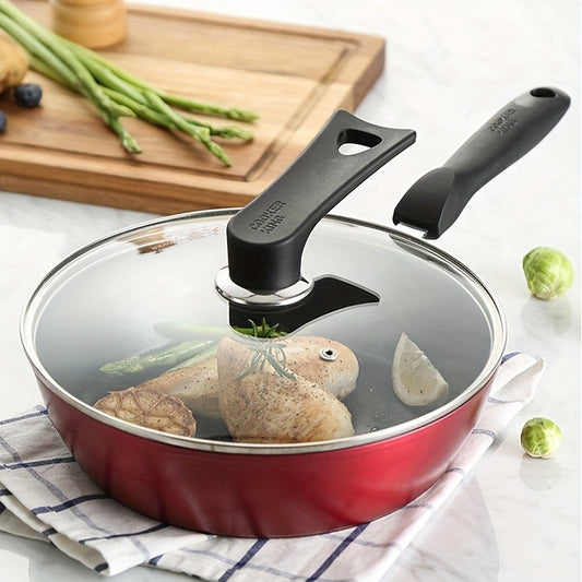 Nonstick Deep Fry Pan from COOKER KING - Induction Compatible, Heat-Resistant Skillet with Easy-Grip Handle, PFOA-Free for All Stovetops