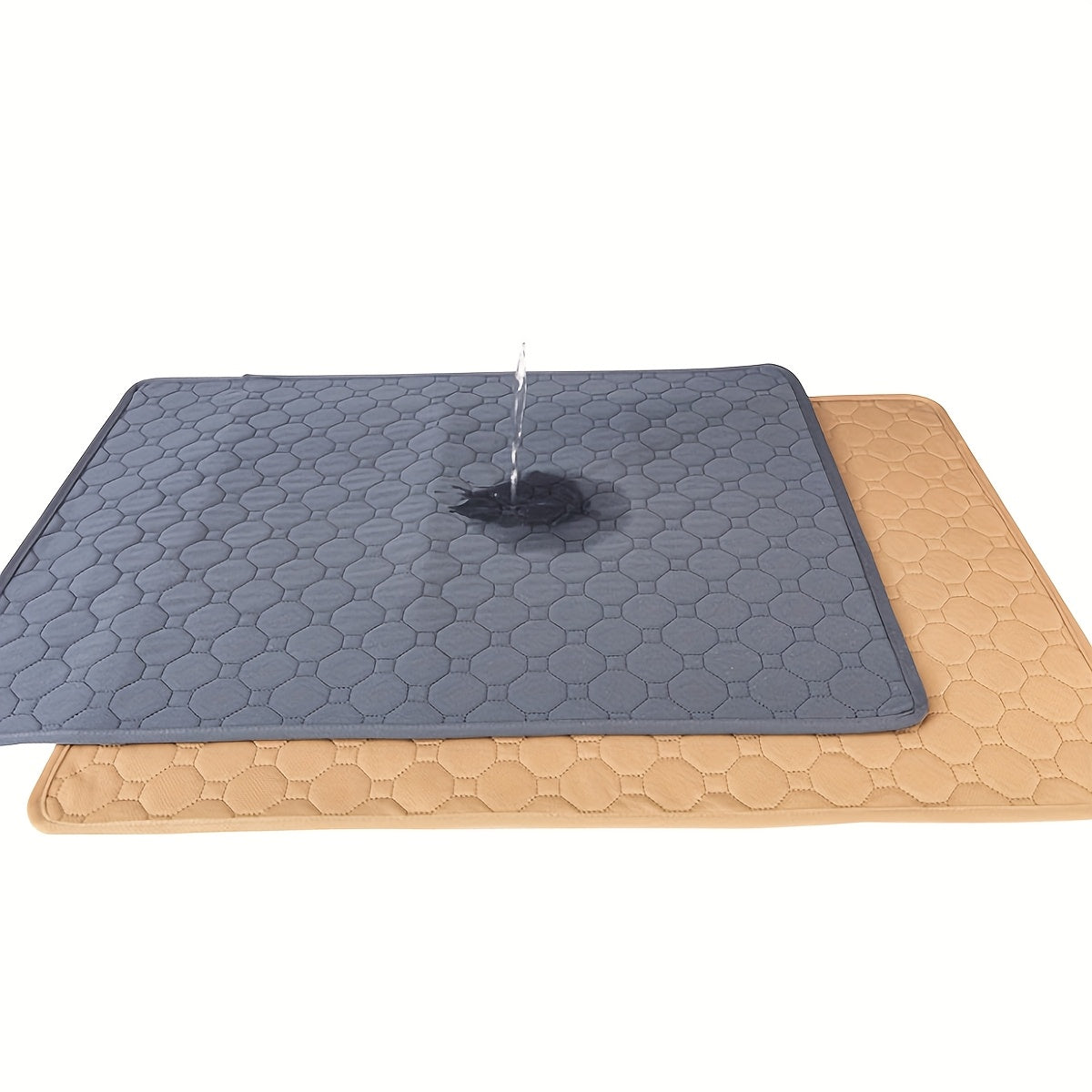 Washable waterproof dog training pad with non-slip hexagonal grip design for sofa protection, suitable for indoor use.