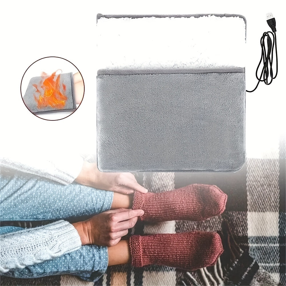 No need for batteries with this square foot heating pad, made of soft plush washable material and USB-powered for convenient portability. The 9W electric foot warmer is eco-friendly, using wheat straw material for added comfort and warmth.