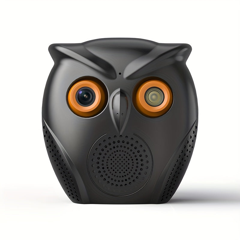 Get the 1pc Owl-Shaped WiFi Security Camera for indoor monitoring. This smart camera features night vision, 1080p HD resolution, and is USB powered. It is also compatible with smartphones, easy to install, and does not require batteries.