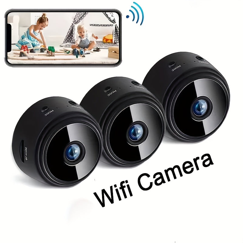 Indoor security camera with 4080P resolution, motion detection, two-way audio, WiFi connectivity, and multi-user support - perfect for monitoring kids and pets.