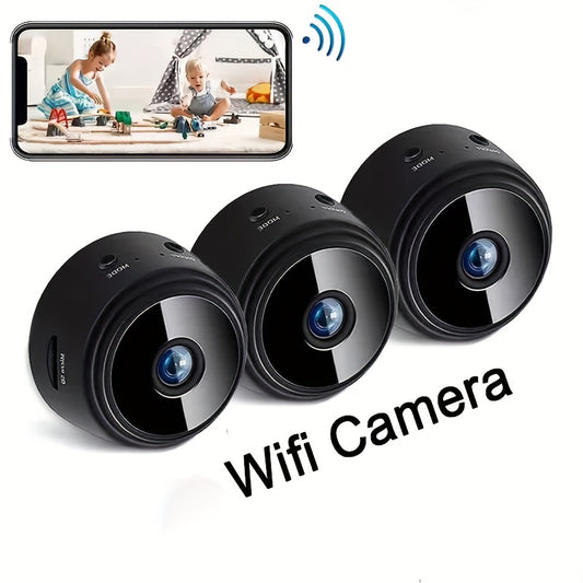 Indoor security camera with 4080P resolution, motion detection, two-way audio, WiFi connectivity, and multi-user support - perfect for monitoring kids and pets.