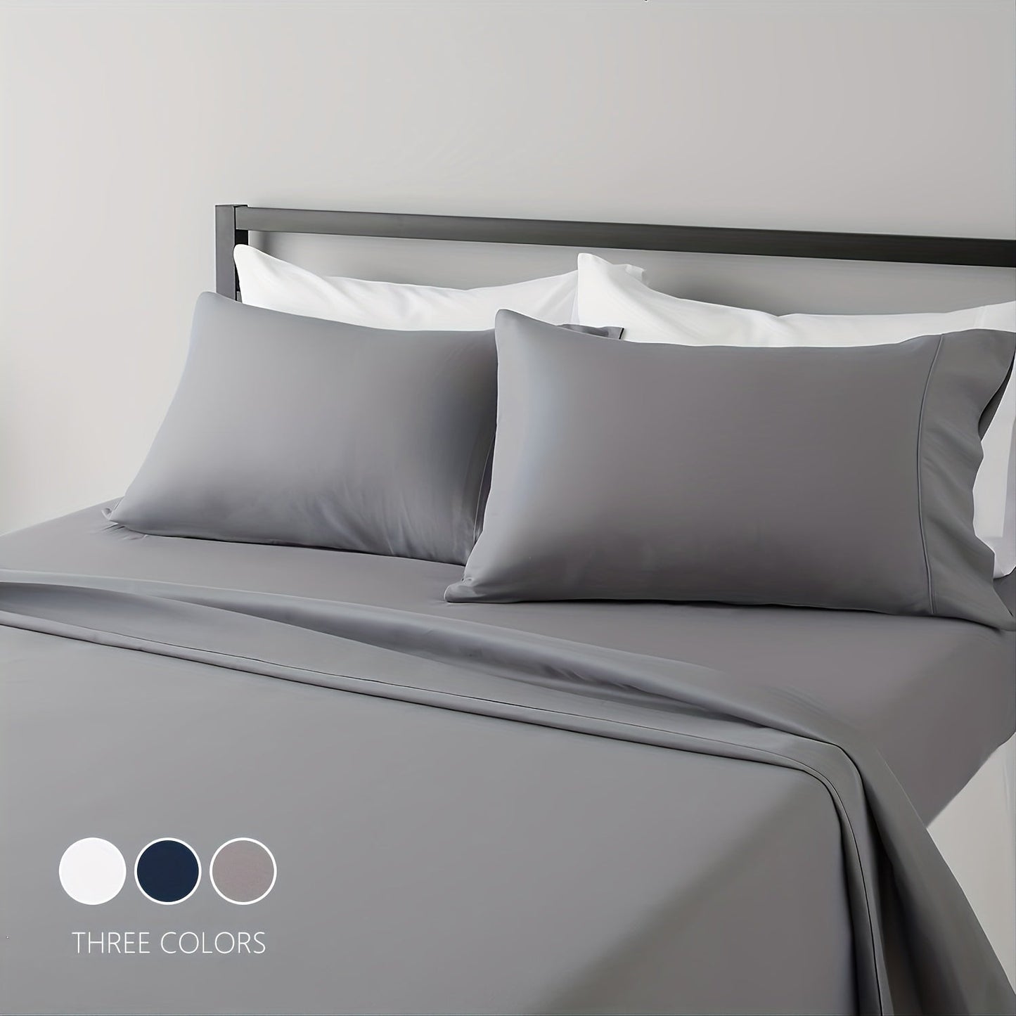 Experience the ultimate comfort and luxury with our Queen Size Sheet Set. Made from breathable and cooling fabric, these hotel-quality sheets are extra soft and easy to fit on your bed. The 4-piece set includes wrinkle-free and comfy sheets that will