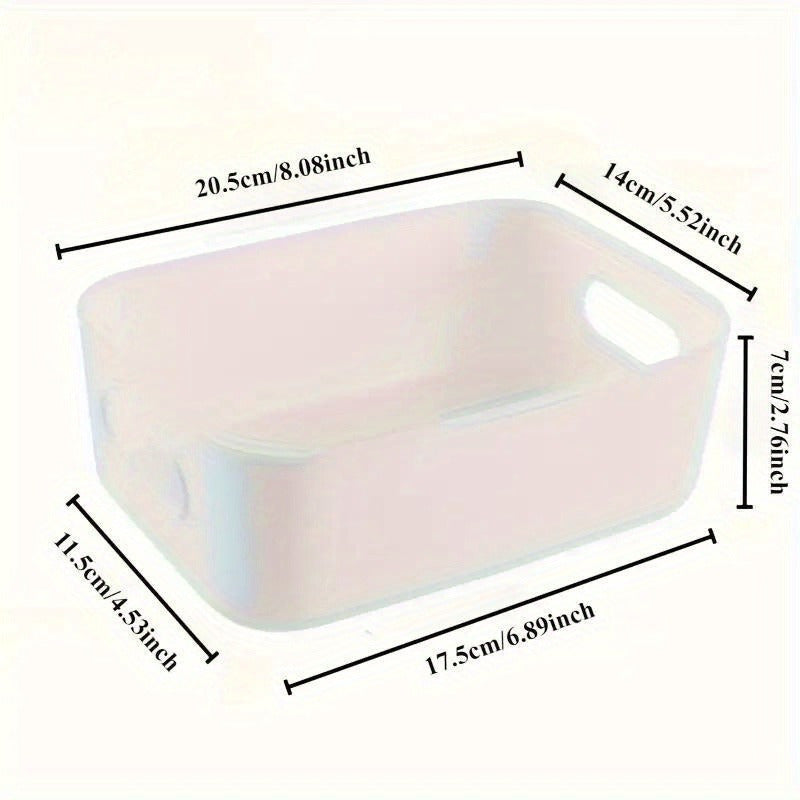 Set of 5 or 10 Premium Storage Boxes - Versatile Bins for Organizing Kitchen, Bathroom, and Dorm - Strong, BPA-Free, Stackable Plastic Containers for Cosmetics, Snacks, and More