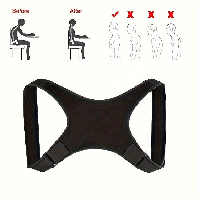 Adjustable back support strap for men and women, hand wash only.