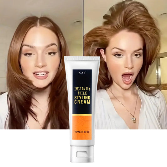 1 piece of Thick Styling Cream instantly adds volume, texture, and body to hair, suitable for all hair types.