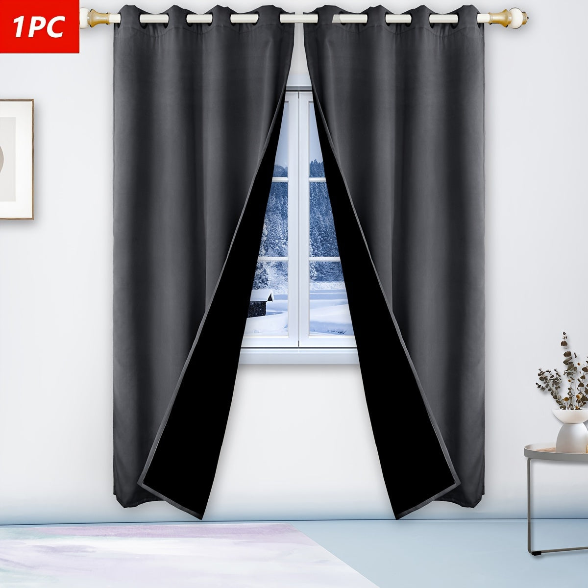 One piece of Winter Thermal Air Layer Curtains, specially crafted for insulation and wind protection during the colder months. These curtains are ideal for modern homes, serving as decorative door curtains, window partitions, and blackout curtains. They