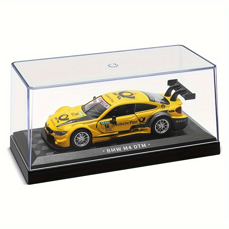 Golden BMW M4 BMW M6 model toy car in 1:43 scale, pull-back ornament for children, ideal boy's birthday gift.