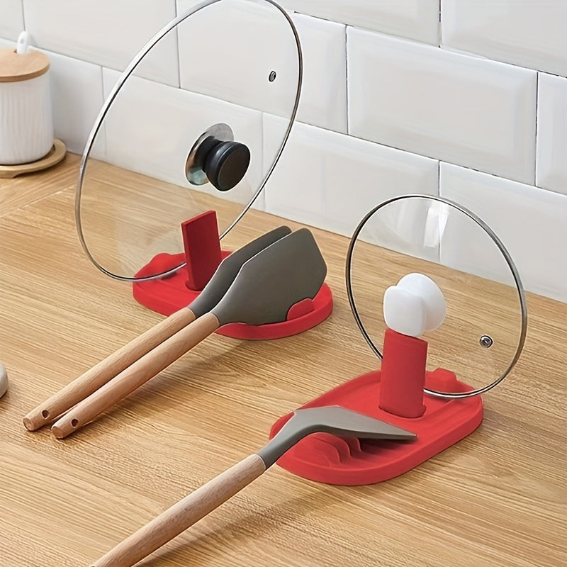 1 pc Multipurpose Kitchen Tool Holder for Home or Restaurant, for holding pot lids, soup spoons, spatulas, and other kitchen utensils. Can be folded for easy storage and organization.