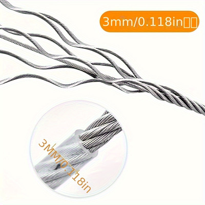 4.57m heavy-duty reflective tieout cable for large dogs up to 113.4kg, with rustproof clip. Chew and water-proof, easy to clean PVC coated steel wire. Ideal for yard use.