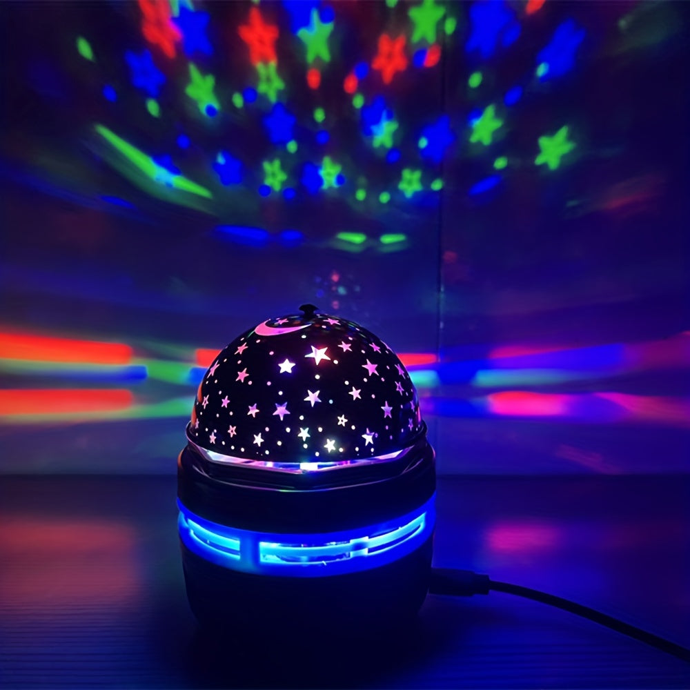 1pc Star Projector Night Light for Adults' Bedroom, Decoration, Birthday, or Party.