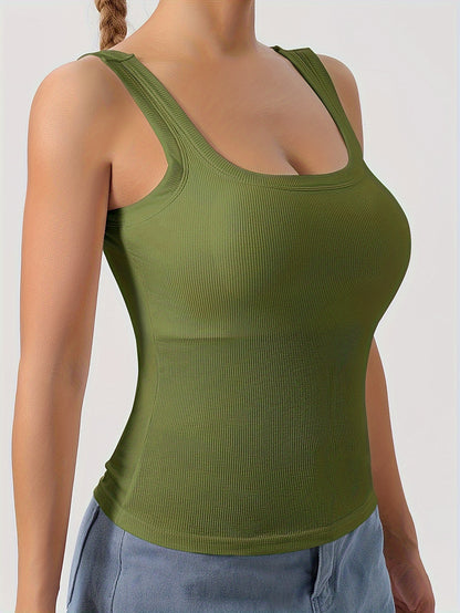 Large U Beauty Back Vest for women with targeted development, removable chest pad, slimming solid color design, suitable for both inner and outer wear.