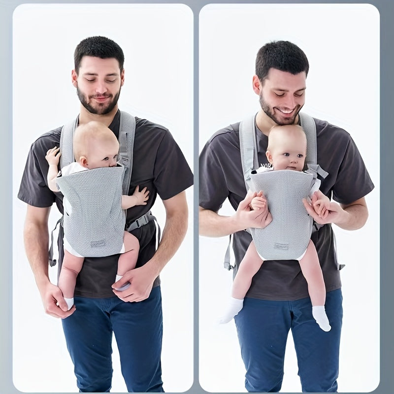 Newborn Baby Carrier with Multiple Functions, Ergonomic Design, Front & Back Carry Options for Summer Use. Breathable and Comfortable Baby Strap for Newborns.