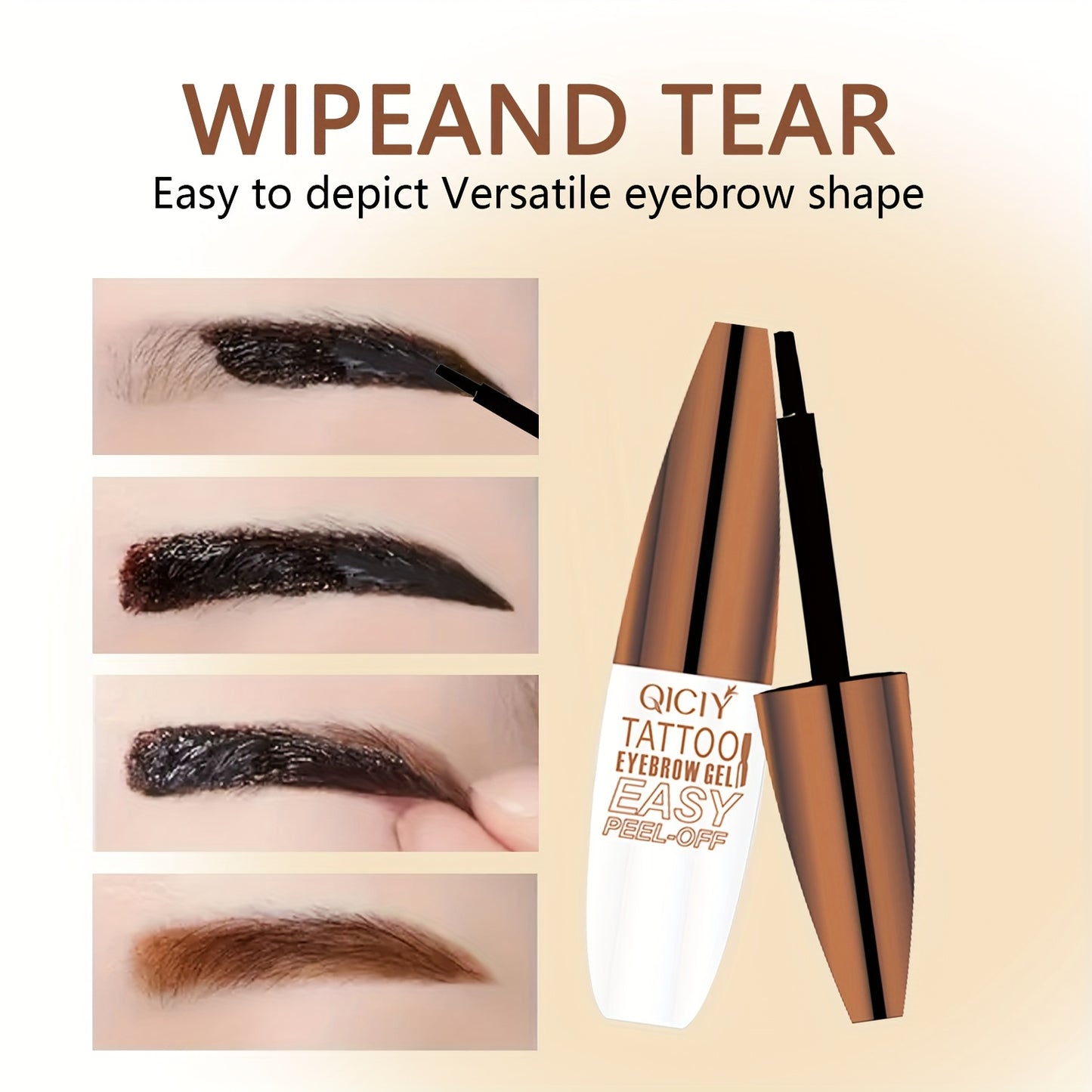 Long-lasting, waterproof eyebrow tint for perfect brows with natural 3D effect. Ideal gift for women.