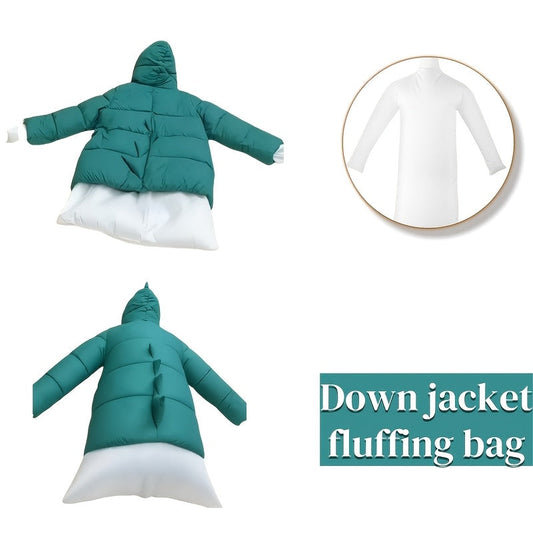 Pink Down Jacket & Shorts Drying Bag - Convenient Fluffing & Drying Solution for Puffer Coats, No Electricity Needed - Perfect for Home & Travel, Fluffing Tool for Regular Clothes