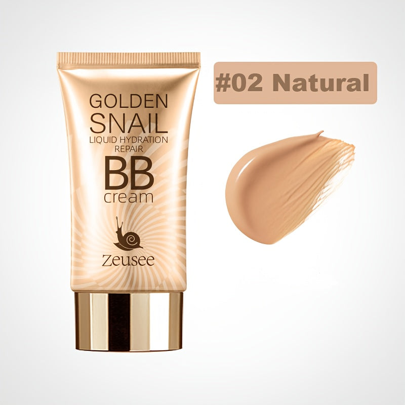 Golden Snail BB Cream: Moisturizing foundation primer, full coverage concealer for all skin types, matte finish, pore-hiding, blemish covering.