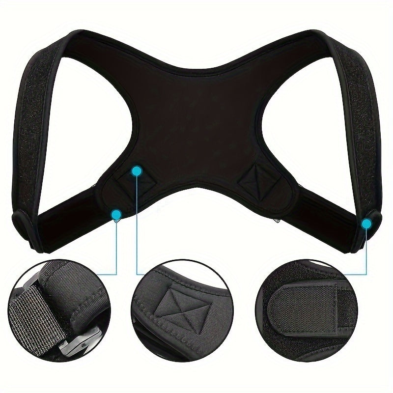 Adjustable back support strap for men and women, hand wash only.