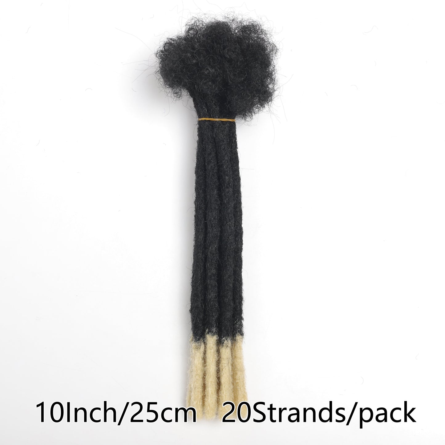 [Customer Favorite] 10-Inch Crochet Synthetic Loc Dreadlocks Extensions with 20 Strands, 0.8cm Wide, Hip-Hop and Reggae Inspired Style, Fashionable Afro Kinky Locs, Edgy Dirty Braids, Ideal for Punk Rock Fashion