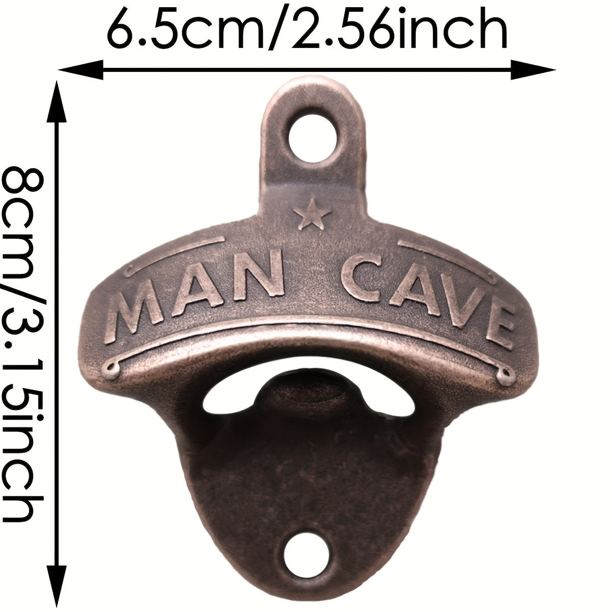 Assorted quantities of "Man Cave" beer opener sets, vintage alloy wall mount, ideal for DIY projects, bars, BBQs, and bar decor.