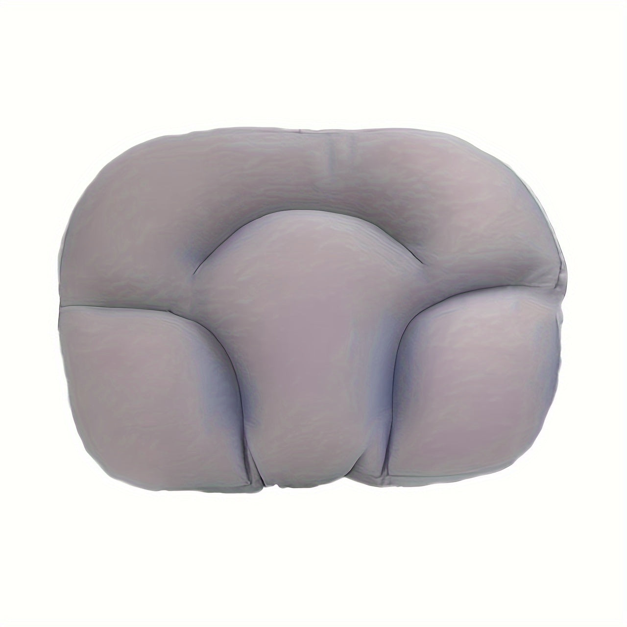 Medium firm polyester neck support pillow designed for sleeping, featuring an ergonomic egg shape. Lightweight with a 3D design and a non-woven fabric cover that can be spot-cleaned. Provides all-round comfort for both side and back sleepers. Portable