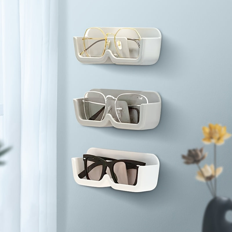 A glasses storage box and display rack can be easily mounted on the wall, wardrobe, or bedside for convenient organization and storage of your glasses.