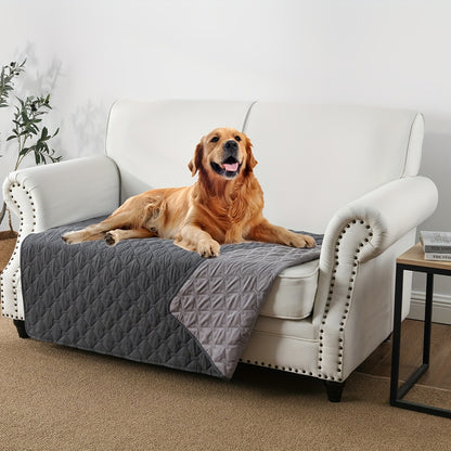 Waterproof pet blanket for dogs to protect sofa and furniture.