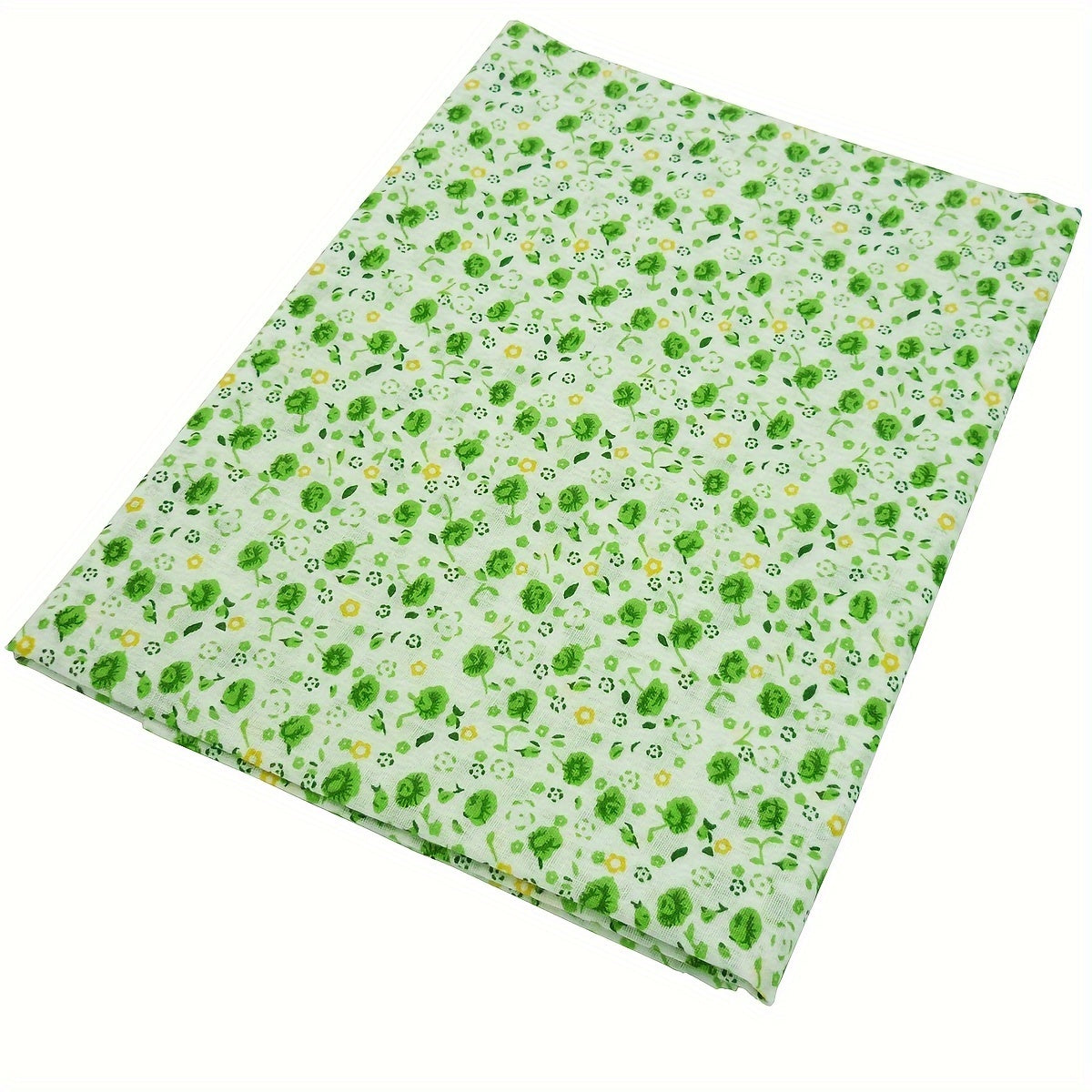 7pcs 100% Cotton Fabric Squares - 50cm precut quilting fabric with floral pattern for DIY crafts, hand wash only.