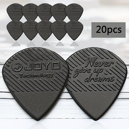 Set of JOYO guitar picks, 5-20pcs, 1.4mm thickness, non-slip, premium plastic material, for acoustic and electric guitars.