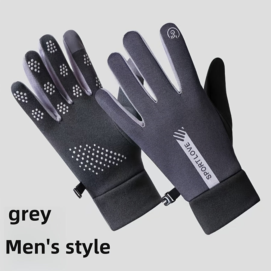 Stay warm and protected during outdoor activities with our Thick and Windproof Winter Gloves featuring touchscreen compatibility for cycling and other sports.