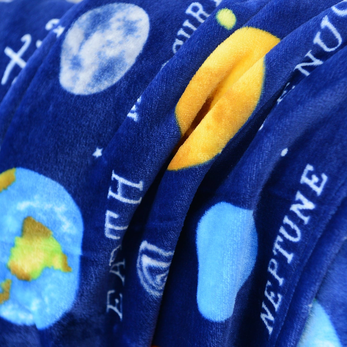 Warm and soft Cozy Astronaut Flannel Throw Blanket with Space Theme - Reversible for couch, bed, office, and travel. Perfect for galaxy lovers, nap time, and adding a touch of mission and wavering style to any space.