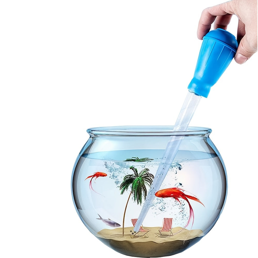 Aquarium manual water changer suction device for cleaning aquariums