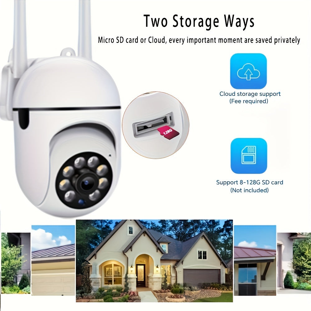 This high-definition WIFI monitoring camera features a 355-degree intercom for high-definition home security surveillance. With remote access and night vision capabilities, this camera is suitable for indoor and outdoor use (excluding rainwater and