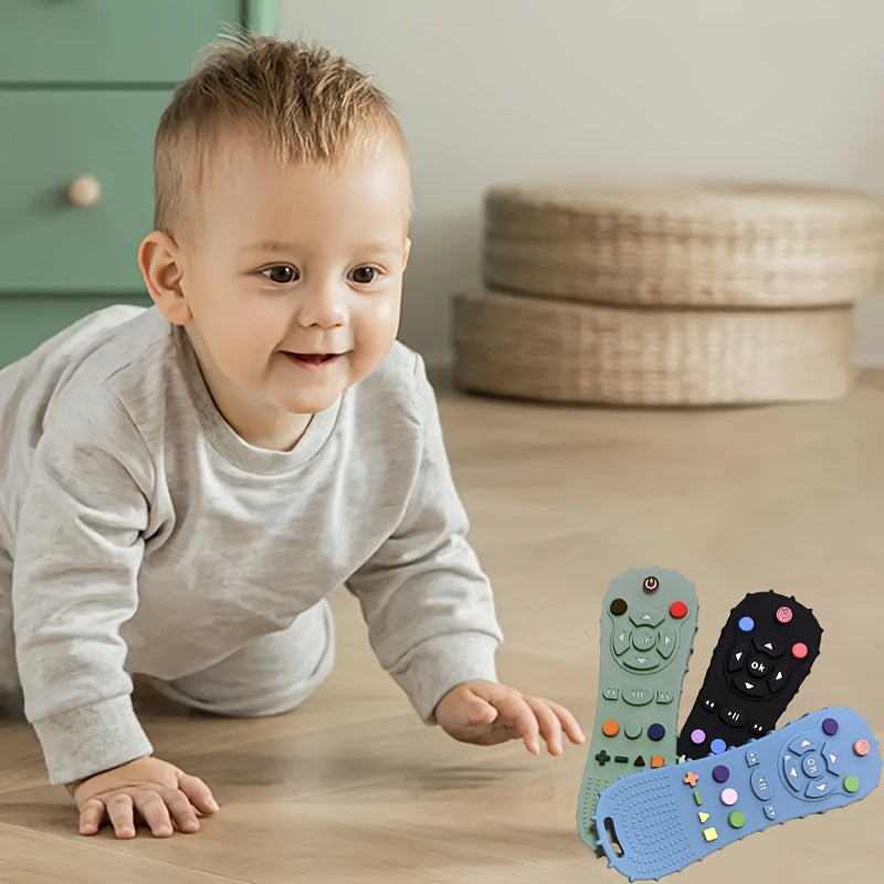 1 silicone remote control model toy made from soft silicone, perfect for toddlers to chew on. Ideal Easter gift for both boys and girls.