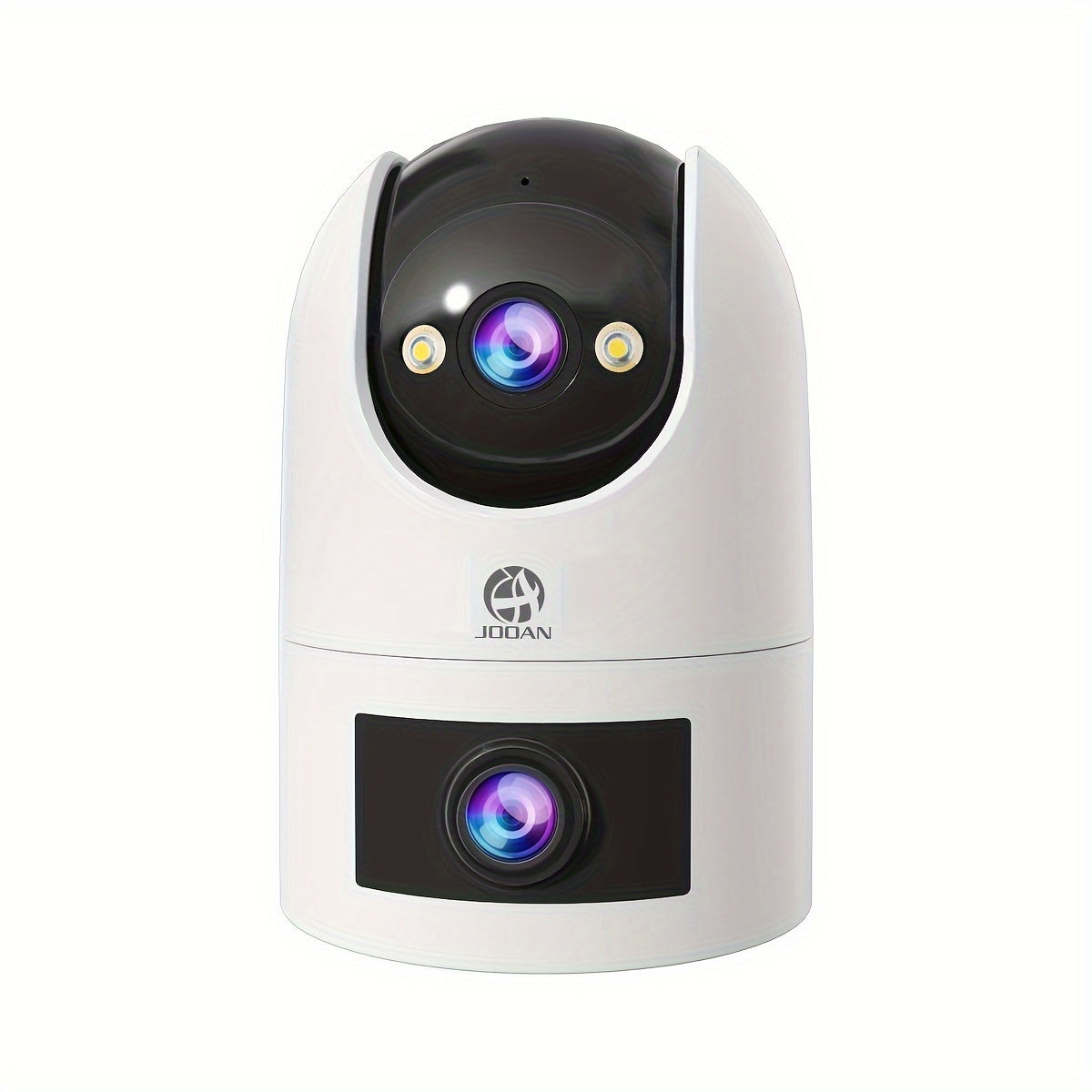 Introducing the JOOAN 1296p FHD PTZ Camera, a state-of-the-art security monitor equipped with dual-lens technology, 2-way audio, auto-tracking, wall hanging capabilities, smartphone app control, and both 2.4G and 5G WiFi compatibility. This camera is USB