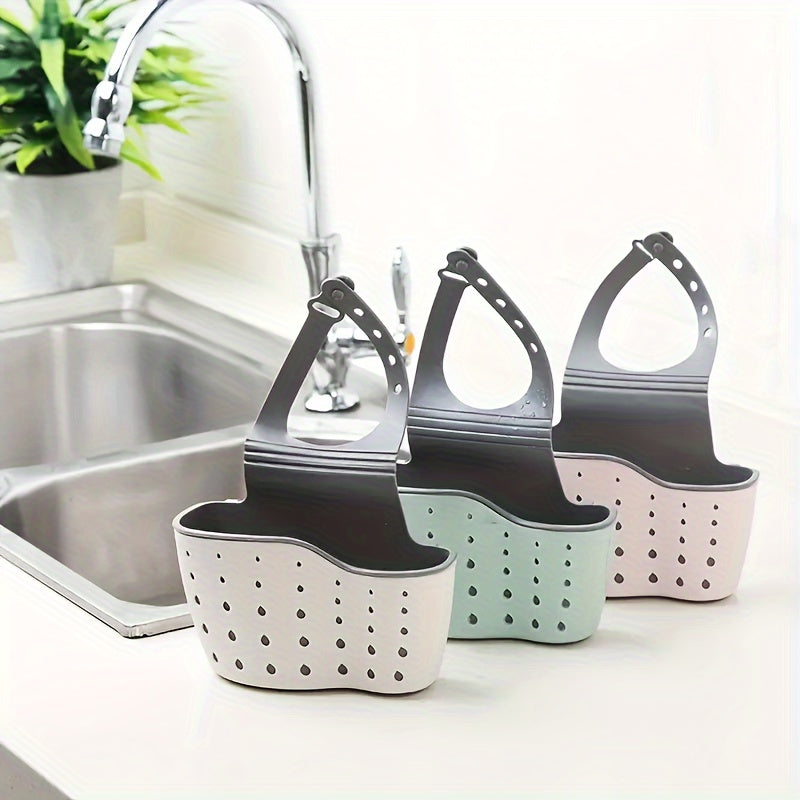 Versatile Silicone Sink Caddy - Organize Sponges, Brushes & More in Your Kitchen Effortlessly!