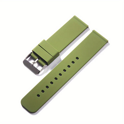 This silicone strap watch band comes in various sizes and is suitable for both women and men. The polished buckle and waterproof design make it perfect for sports activities. This strap makes an excellent gift option.