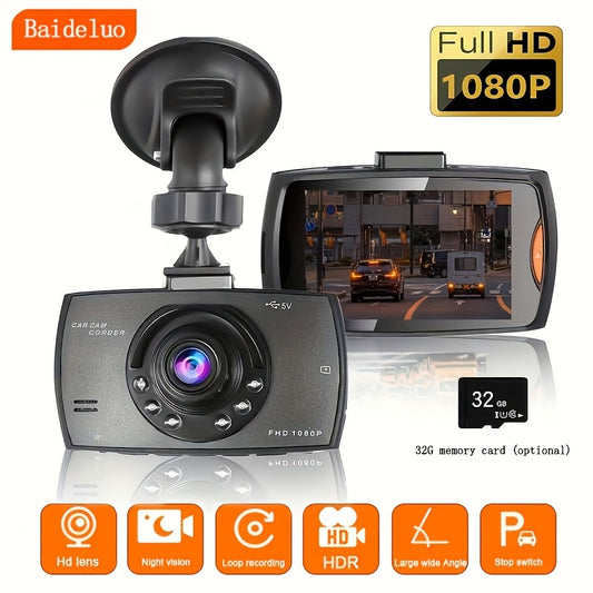 KSLMIMA HD Car Camera with IR Night Vision, Loop Recording, Wide Angle Lens, 6.1cm IPS Screen, 32G Card Option