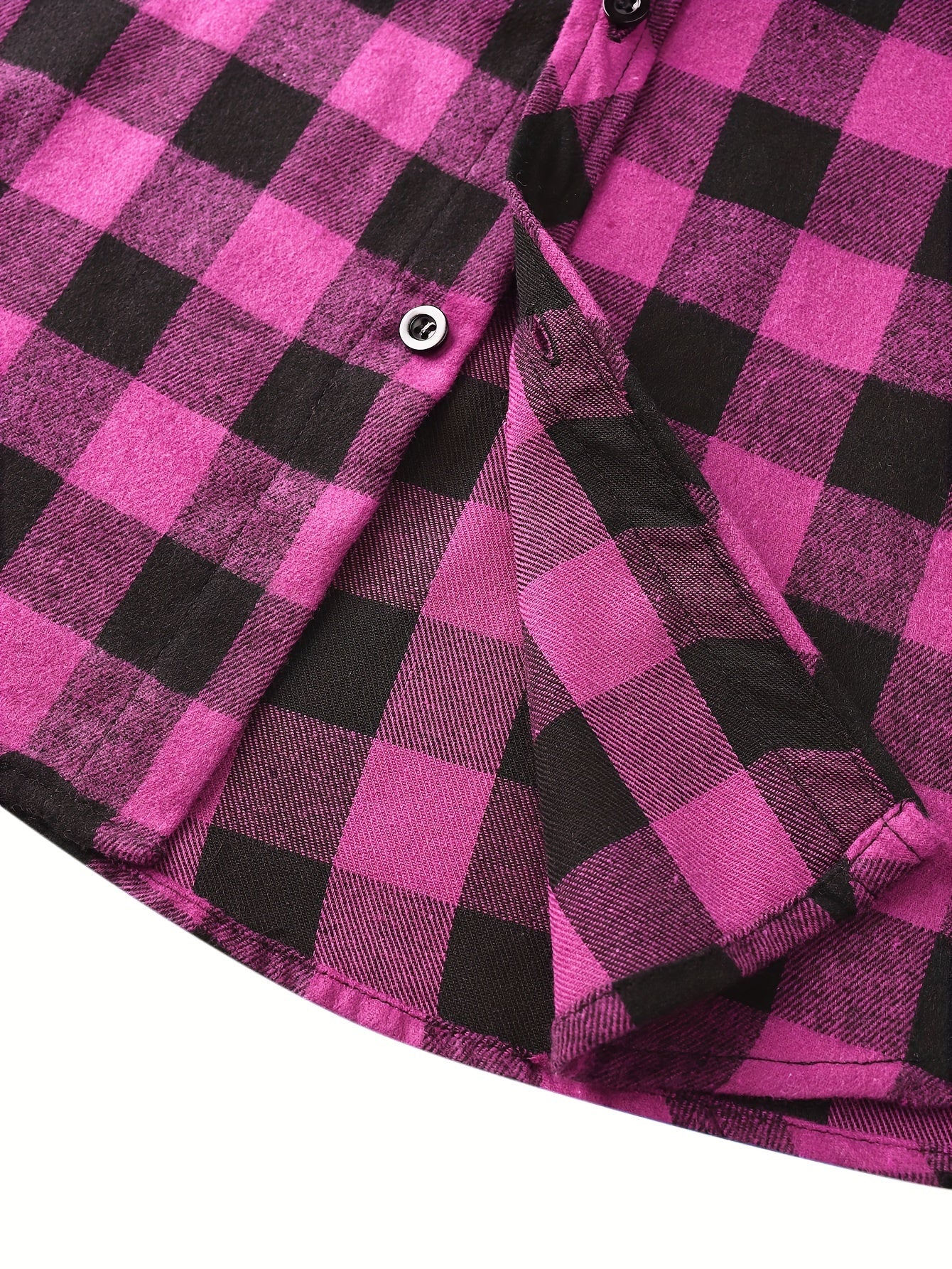 Men's plaid hooded shirt jacket with long sleeves and a regular fit.