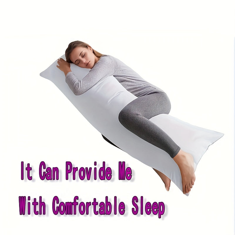 Body Pillow for All Seasons - Provides Full Support, Hypoallergenic, Easy to Care for with Zipper Design for Different Sleeping Styles