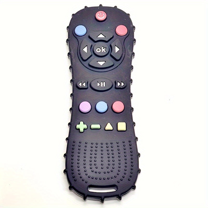 1 silicone remote control model toy made from soft silicone, perfect for toddlers to chew on. Ideal Easter gift for both boys and girls.