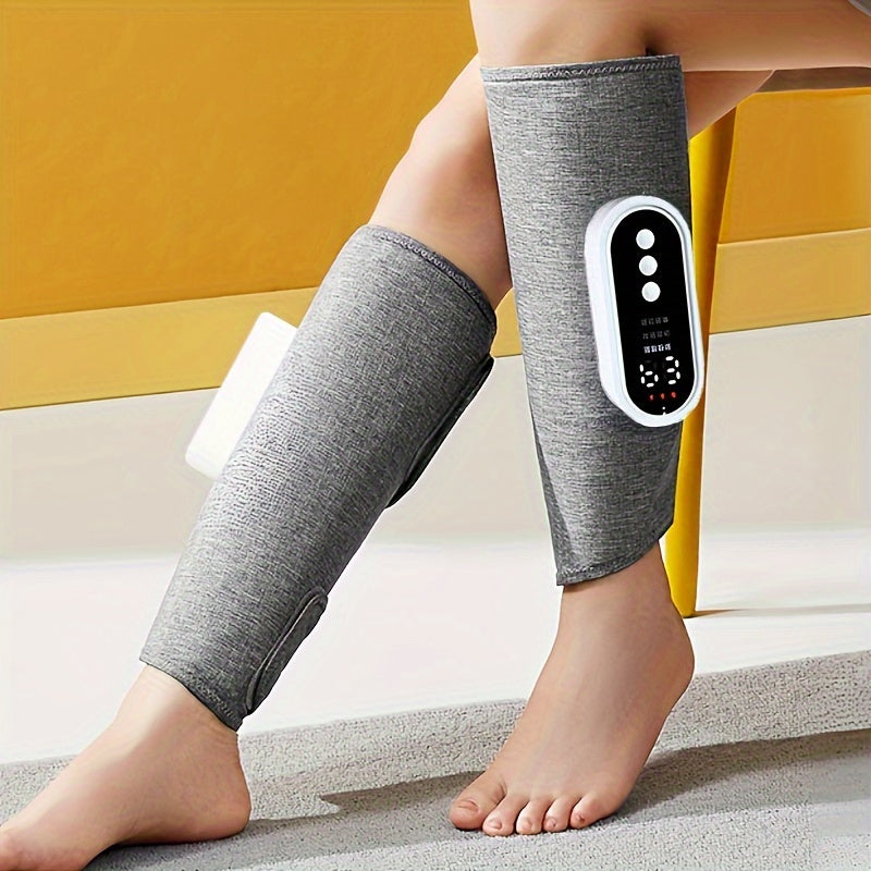 Calf air compression massager with heat, designed for muscle relaxation and circulation, 3 modes, ideal gift for women, men, and family.