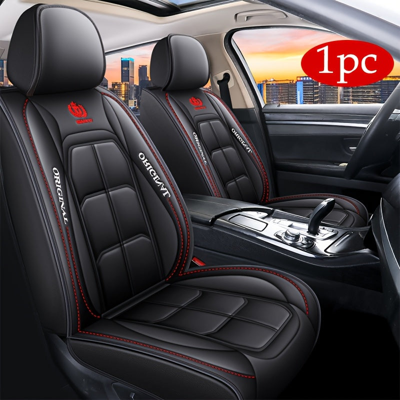 Luxury all-season car seat cushion made of ultra-soft breathable leather.