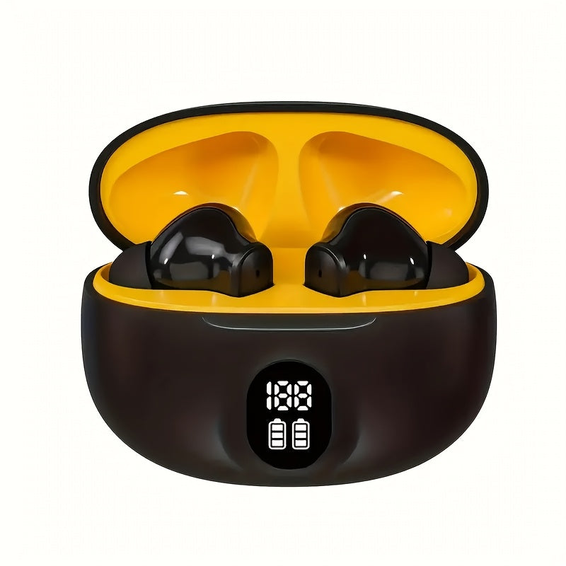 Wireless Earbuds with LED Display, Hi-Fi Stereo Sound, Sweat-resistant, In-Ear Design, Advanced Technology, Wireless Connectivity, Rapid USB Charging.