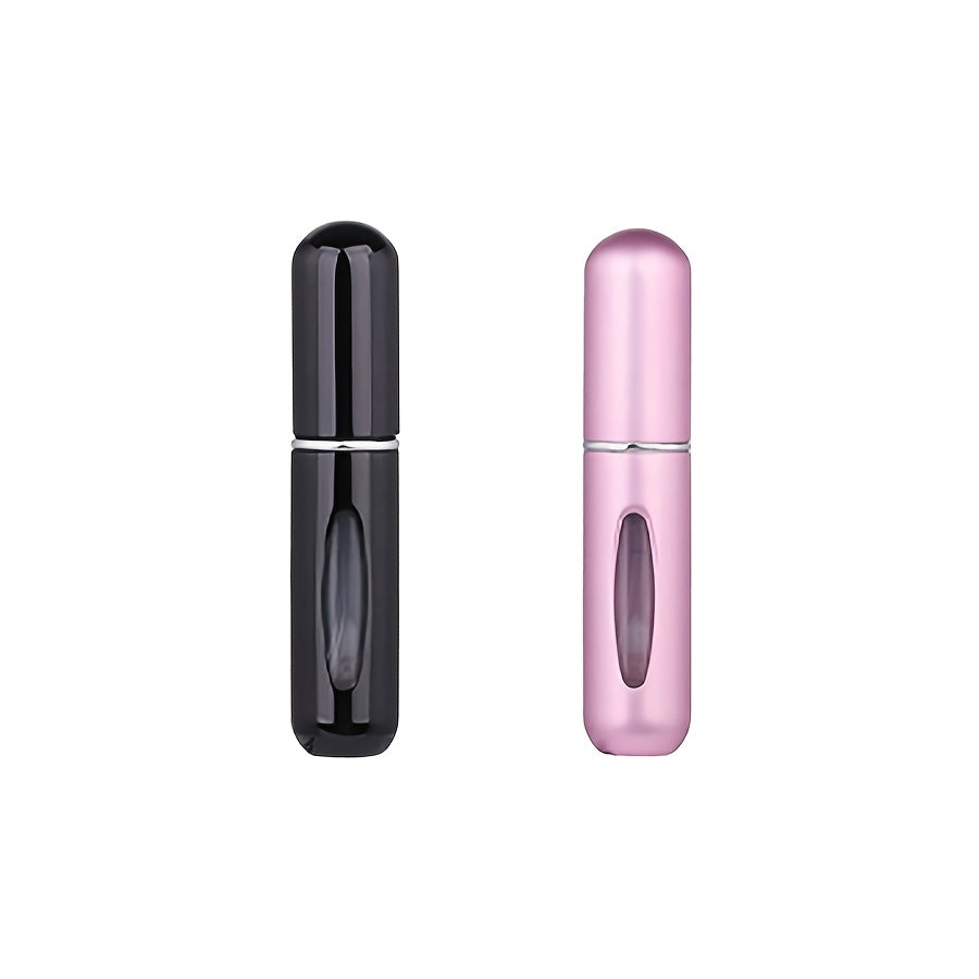 Refillable atomized perfume bottle ideal for travel and outings (5ml), suitable for men and women, makes a great gift.