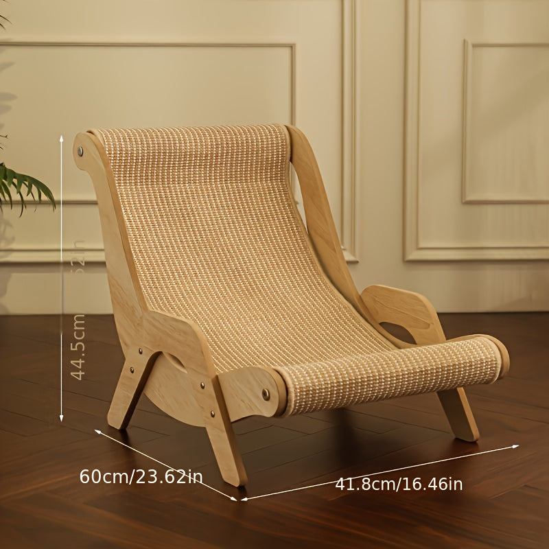 1 piece Cat Lounge Chair made of durable linen material with detachable design suitable for both cats and humans. Can also be used as pet furniture for dogs.