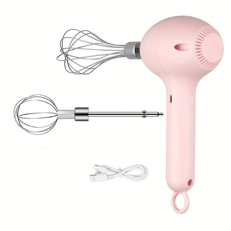 Rechargeable electric eggbeater and whisk for home bakers and professionals, cordless and portable, perfect for cakes, cookies, muffins, and more.