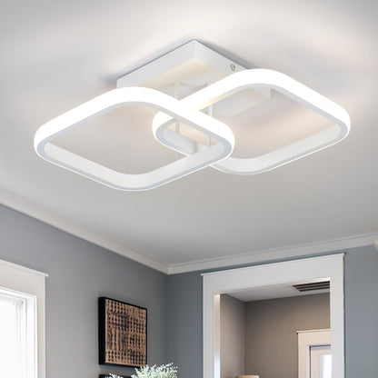 LED ceiling light fixture made of aluminum alloy, energy-efficient, with adjustable color temperature and dimming options. Designed for bedrooms, bathrooms, and kitchens.