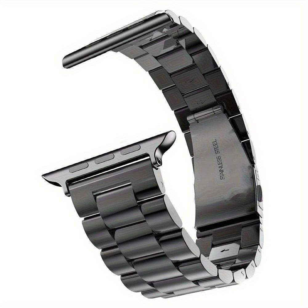 Metal Business Strap Stainless Steel Wristband Compatible with IWatch Series 9, 8, 7, 6, 5, 4, 3, 2, 1, and SE Bracelet for Ultra 2 and Ultra Band in sizes 49mm, 45mm, 44mm, 41mm, 40mm, and 38mm.