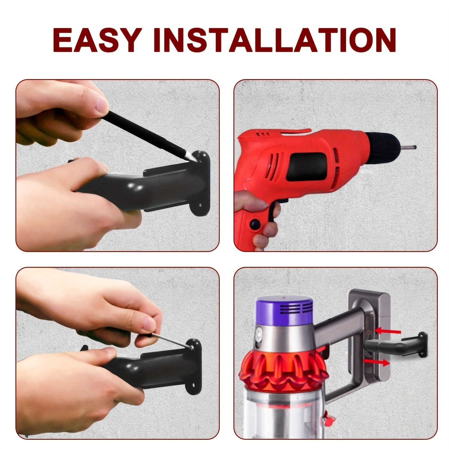 Bracket Docking Station for Dyson Cyclone Animal V10 V11 V12 V15 Vacuum Cleaners and Shark IX141 IZ562H IZ682H IZ462H Cordless Stick Pet Vacuum Holder