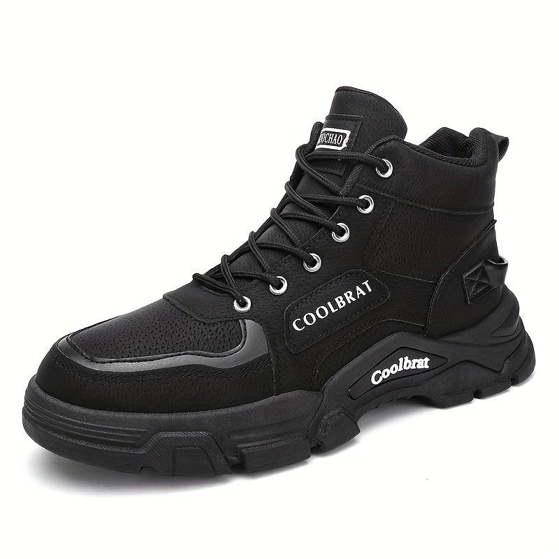 Men's lace-up walking boots - durable, comfortable, and breathable.